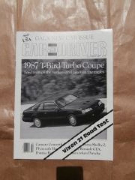 Car & Driver 10/1986 Vixen 21 Road Test USA Sonderdruck