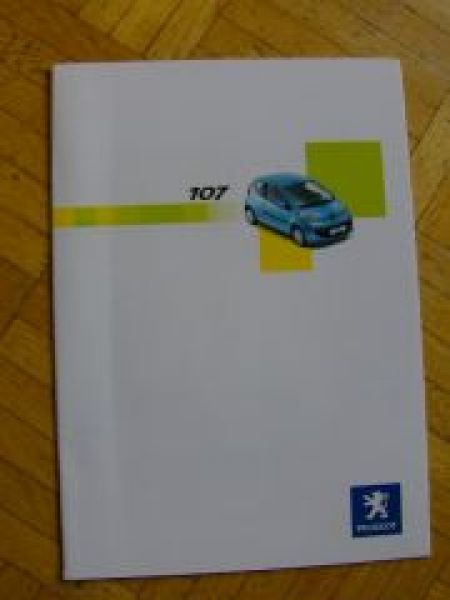 Peugeot 107 Prospekt 6/2005 +Preisliste NEU