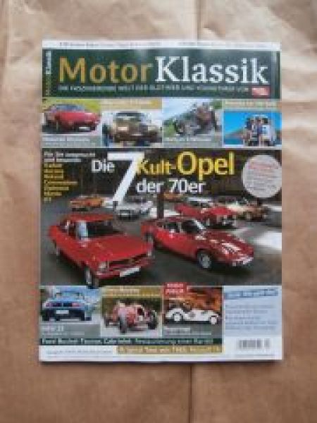 Motor Klassik 7/2012 Opel Kadett C, Ascona, GT,Diplomat,Commodor