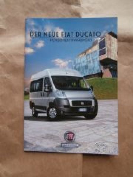 Fiat Ducato Personentransport Juli 2013 Prospekt