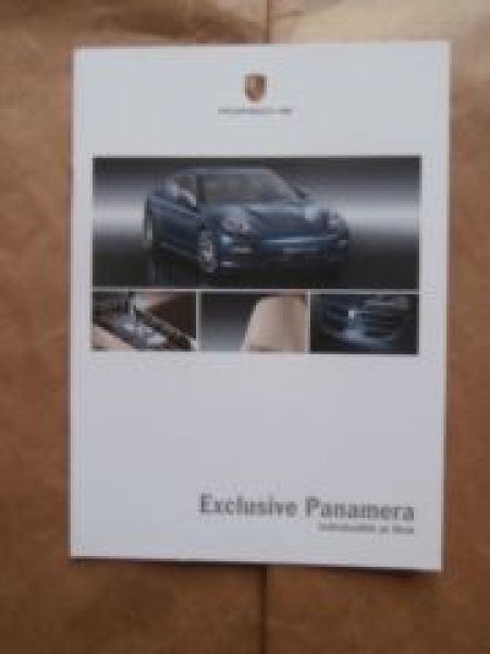 Porsche Panamera Exclusive (970) Januar 2009 Prospekt NEU