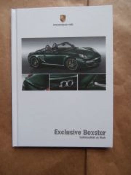 Porsche Boxster Exclusive Buch Januar 2010 NEU Rarität