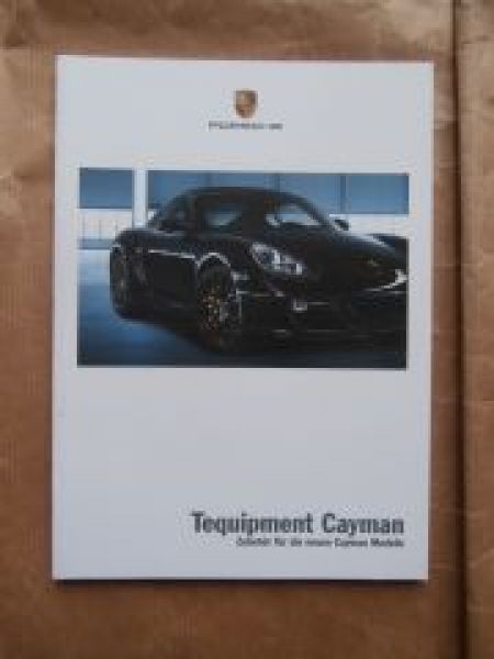 Porsche Cayman Tequipment Zubehör Mai 2009 NEU