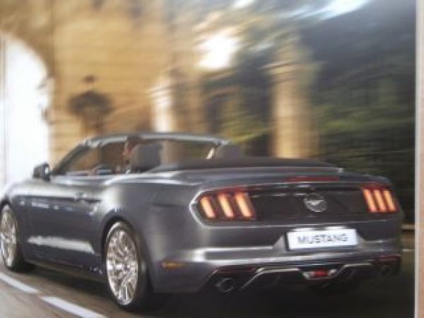 Ford Mustang +EcoBoost Motor Dezember 2014 Prospekt NEU