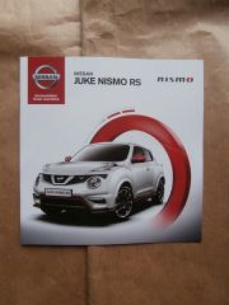 Nissan Juke Nismo RS Dänemark Prospekt Dezember 2014