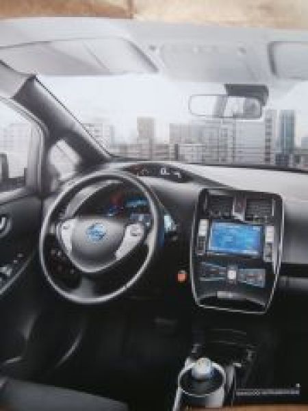 Nissan Leaf Prospekt Dänemark Mai 2013 Rarität