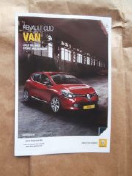 Renault Clio Van Typ X98 Dänemark Prospekt Rarität