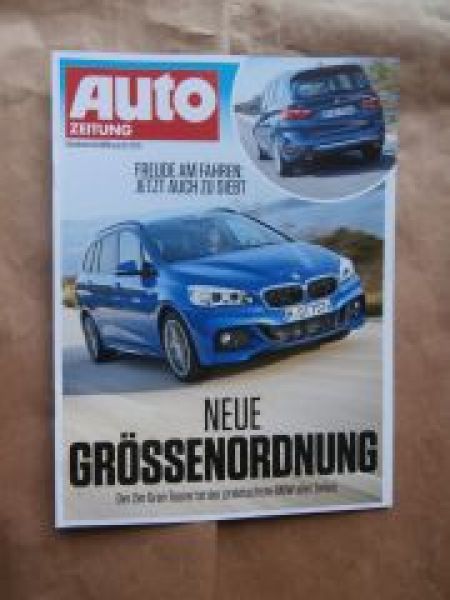 Auto Zeitung 12/2015 216d 218d 220d +xDrive F46 Gran Tourer