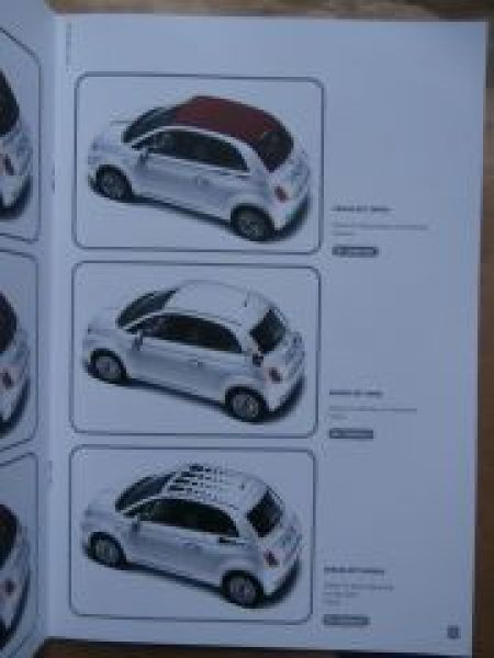 Fiat 500 +C Original Zubehör August 2014 NEU