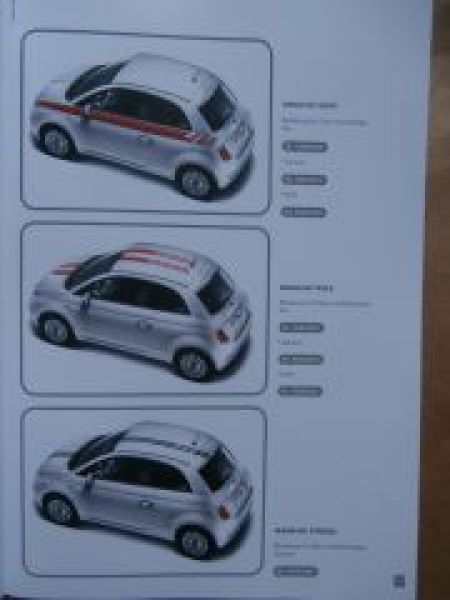 Fiat 500 +C Original Zubehör August 2014 NEU
