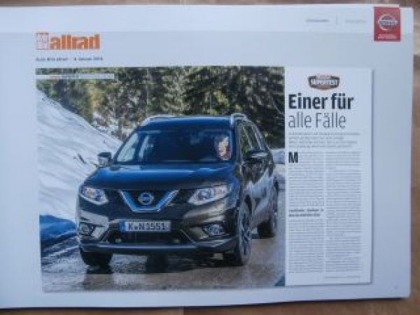 Nissan Pressbook Ringbuch X-Trail,Juke,Qashqai,GT-R,370Z,E-NV200