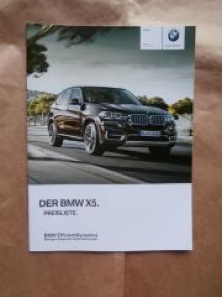 X5 xDrive35i 50i sDrive25d xDrive25d 30d 40d M50d F15 1/2015
