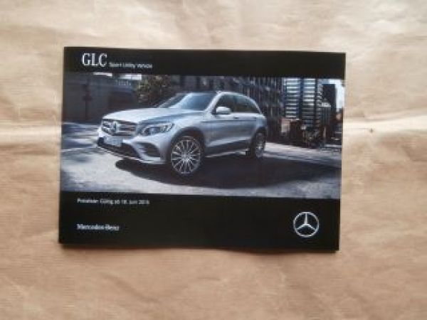 Mercedes Benz GLC 220d 250d 250 4Matic 18.Juni 2015