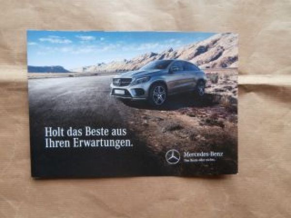 Mercedes Benz GLE Coupé Flyer Prospekt NEU
