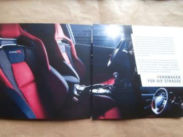 Honda Civic Type R Mai 2015 A5 Format Prospekt
