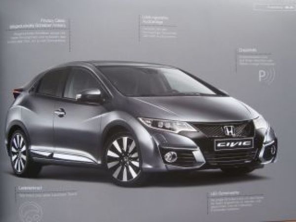 Honda Civic +Rally Red Paket Prospekt Februar 2015