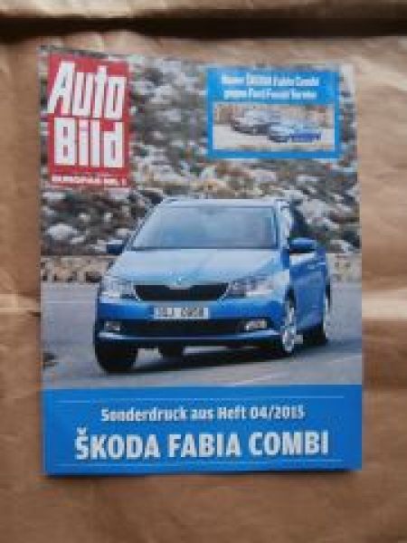 Auto Bild 4/2015 Skoda Fabia Combi vs. Focus Turnier