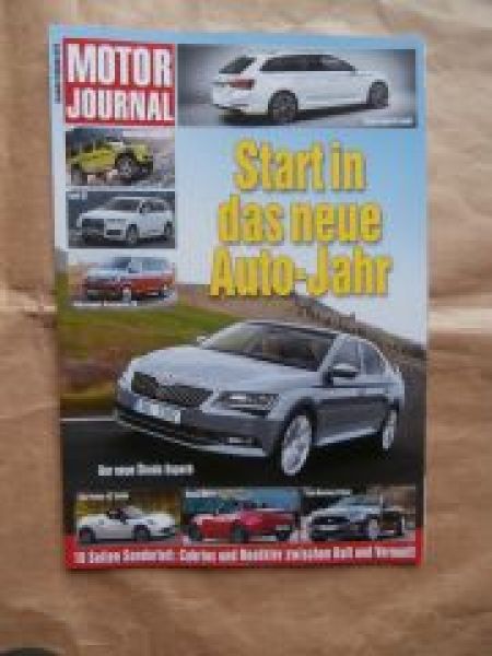 Motor Journal Frühjahr 2015 Mustang Cabrio, Alfa 4C Spider,MX-5