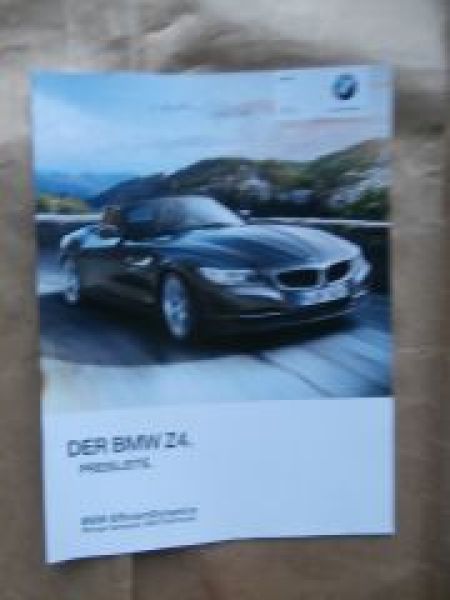 Z4 sDrive18i 20i 28i 35i 35is E89 Roadster +Editionen März 2014