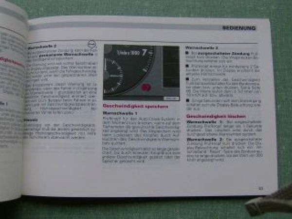 Audi A4 +VR6 Betriebsanleitung 1994 Typ8D