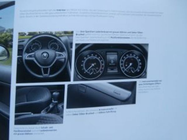 Skoda Yeti Edition Typ 5L Prospekt Mai 2015 NEU