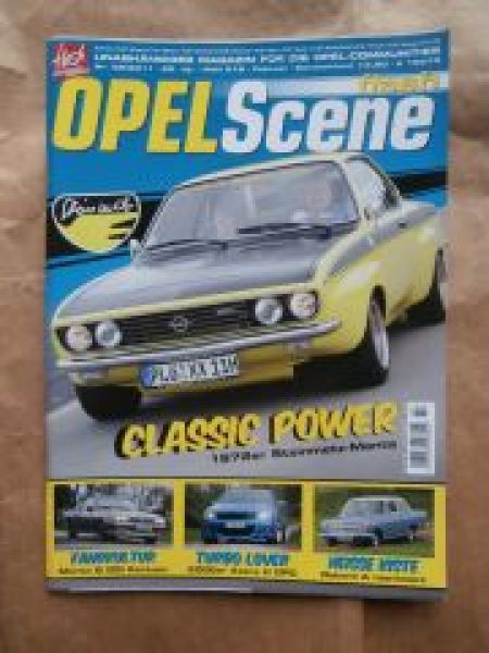 Opel Scene flash 2/2011 72iger Steinmetz Manta,Rekord A, Astra H