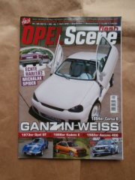 Opel Scene flash 9/2013 Michalak Corsa A Spider,GT,Kadett E,Asco