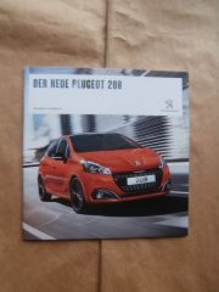 Peugeot 208 +GT Line Prospekt Juni 2015 NEU