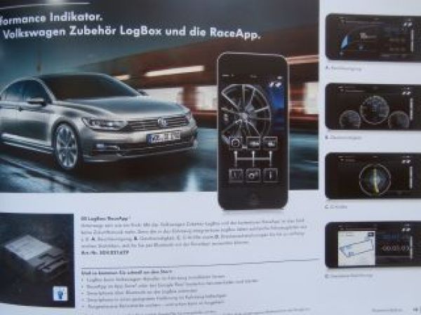 VW Passat +Variant Typ 3G B8 Zubehör Prospekt 9/2014 NEU