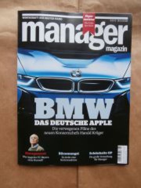 manager magazin 8/2015 BMW Das Deutsche Apple i3 i8 + AMG GT S