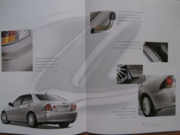 Lexus IS200 IS300 +SportCross Zubehör Prospekt März 2002