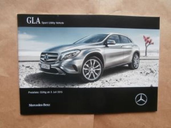GLA 180d 200d 220d 180 200 250 +4Matic 45 3.Juli 2015