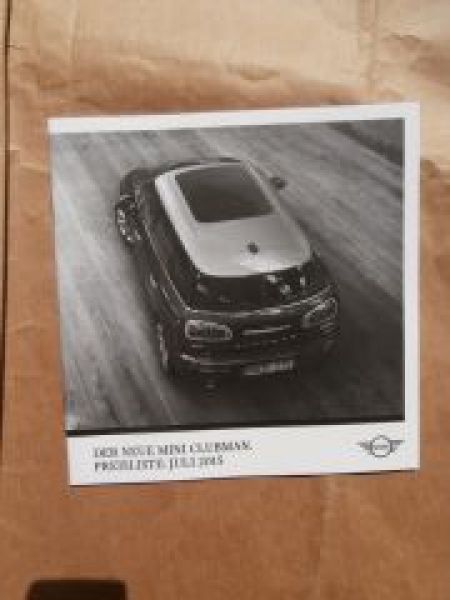 Mini Clubman F54 Cooper +S +D Juli 2015 NEU