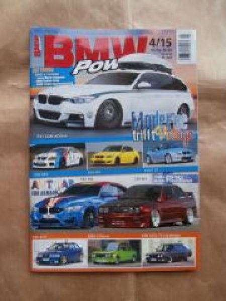 BMW Power 4/2015 328i xDrive F31,M3 E92,M5 E60,Z3 E36/7,