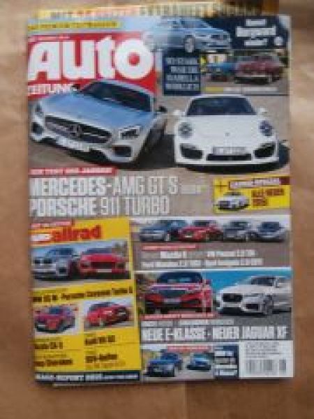 Auto Zeitung 8/2015 Borgward Isabella vs. BMW 1500,AMG GT S vs.