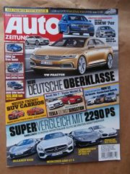 Auto Zeitung 10/2015 McLaren 650S vs. AMG GT S vs. Huracan LP610