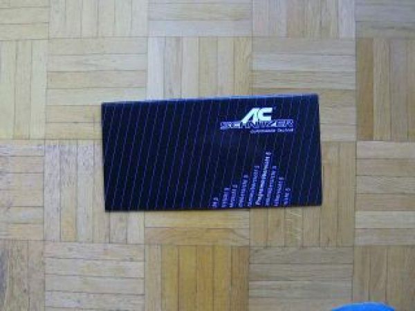 AC Schnitzer Programmübersicht Nr.5 BMW M3 E30 E34 E38 E36 Z1