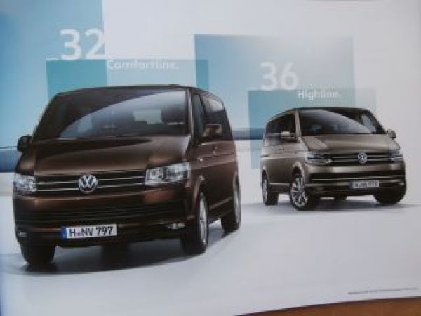 VW T6 Multivan +Highline Prospekt Juni 2015 NEU