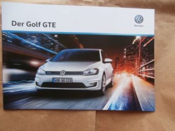 VW Golf7 GTE Prospekt +Preisliste Mai 2015 NEU