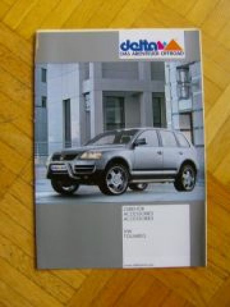 delta Zubehör Prospekt VW Touareg 1/2003 NEU