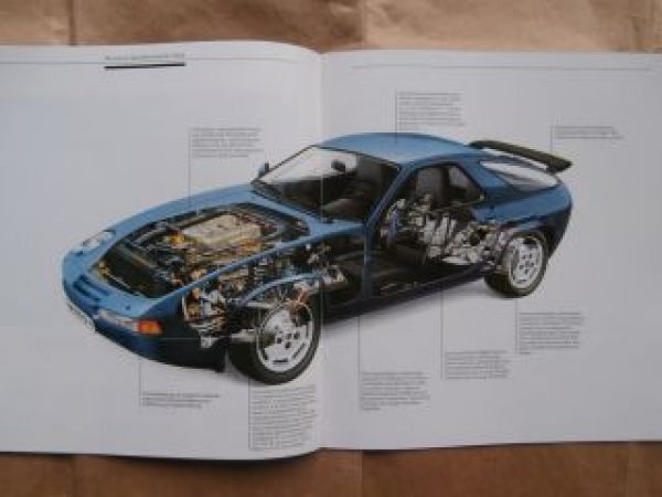 Porsche 928 S4 Prospekt Juli 1986 Brochure Katalog Catalogue