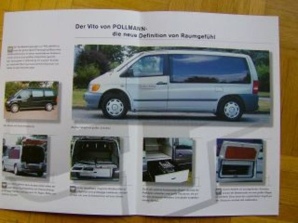 Pollmann Mercedes Benz Vito Bestatter Prospekt 6/2000 NEU