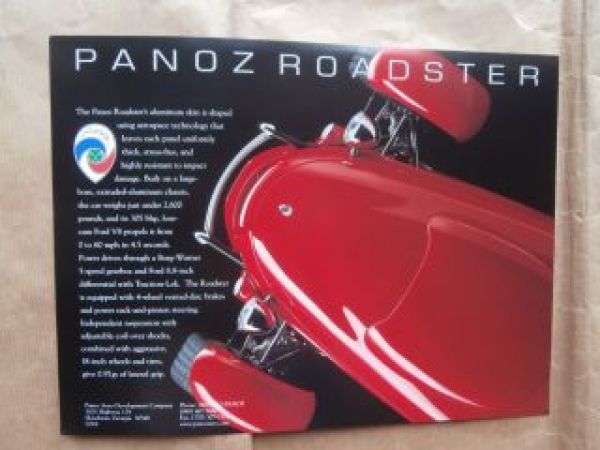 Panoz Roadster Prospektblatt USA Carbrochure