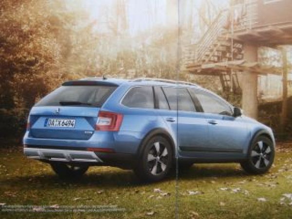 Skoda Octavia Scout Prospekt 9/2015 +Preisliste NEU
