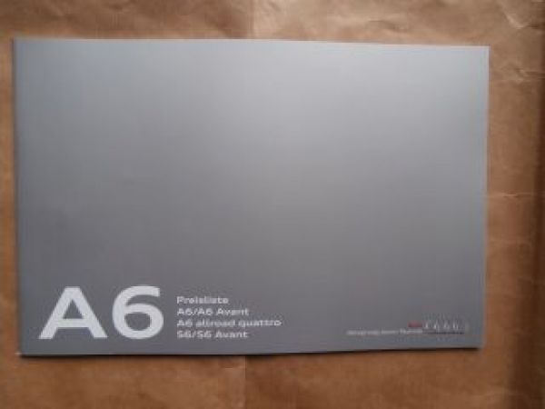 Audi A6 +Avant +allroad quattro +S6 Typ 4G 9/2015