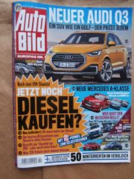 Auto Bild 40/2015 VW T6 vs. V-Klasse,Audi R8 vs. 911 GT3 RS (991