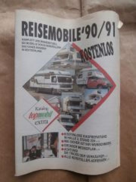 Reisemobile 90/91 topmobil extra Katalog Zeitschrift