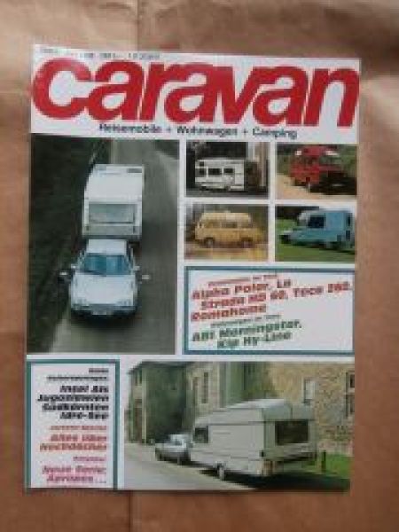 caravan 6/1988 Alpha Poloar,La Strada HD60,Teca 260,Romahome