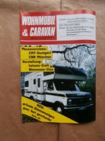 Wohnmobil & Caravan 1/1988 Mitsubishi Pajero,Leisure Craft,