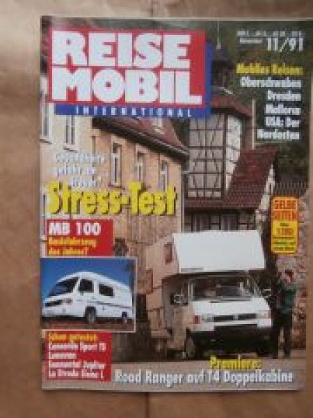 Reise Mobil 11/1991 Baumgartner,Concorde,Jo-Mobile,Sonnental